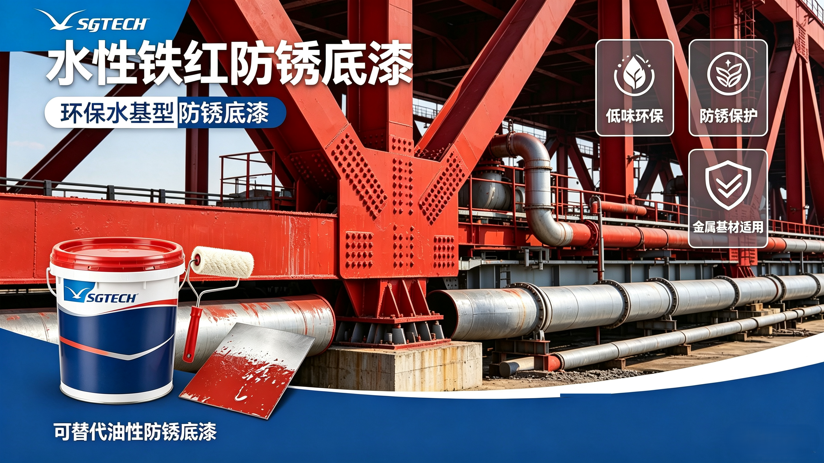 水性铁红防锈底漆