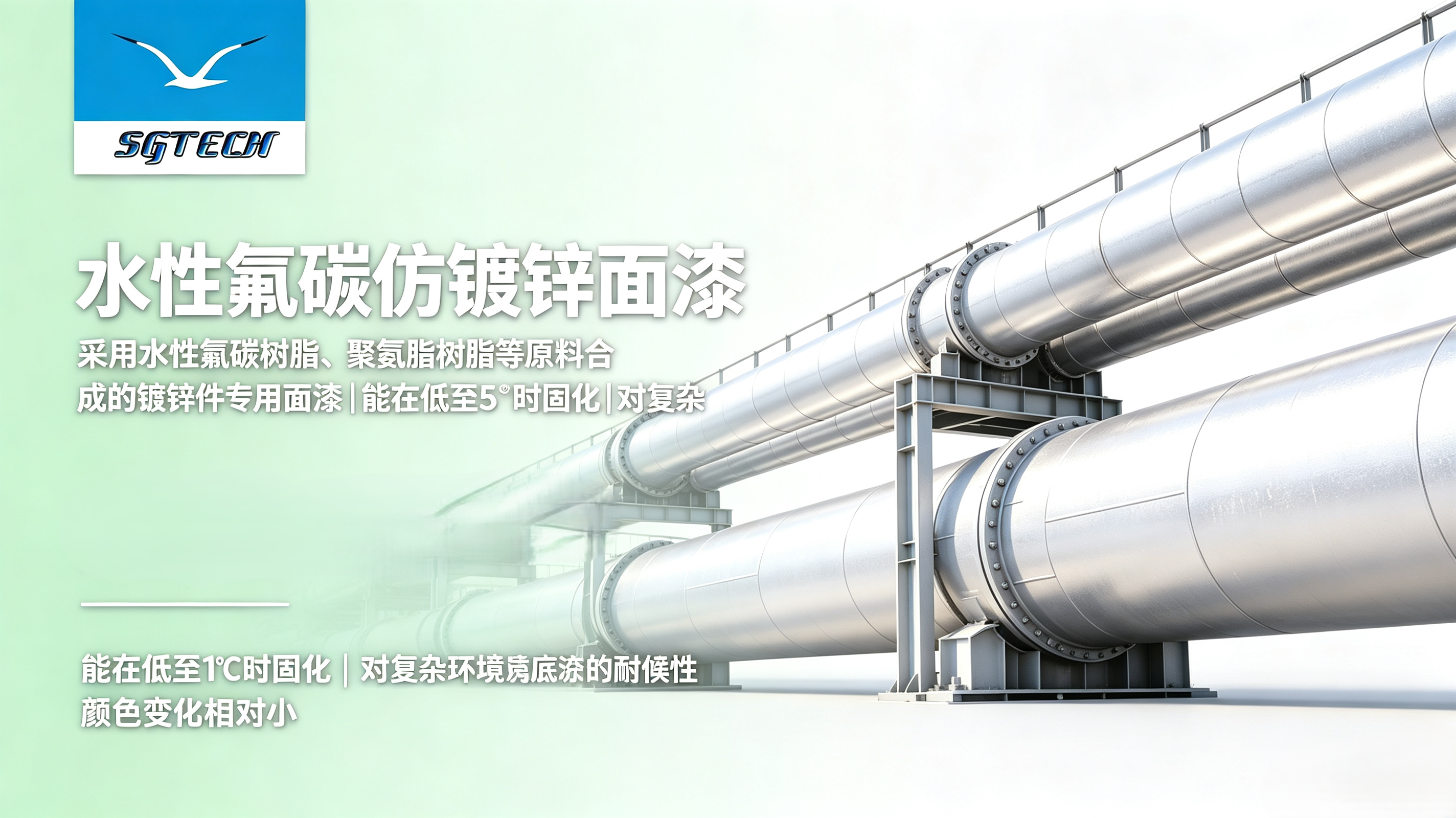 水性氟碳仿镀锌面漆(银白色)