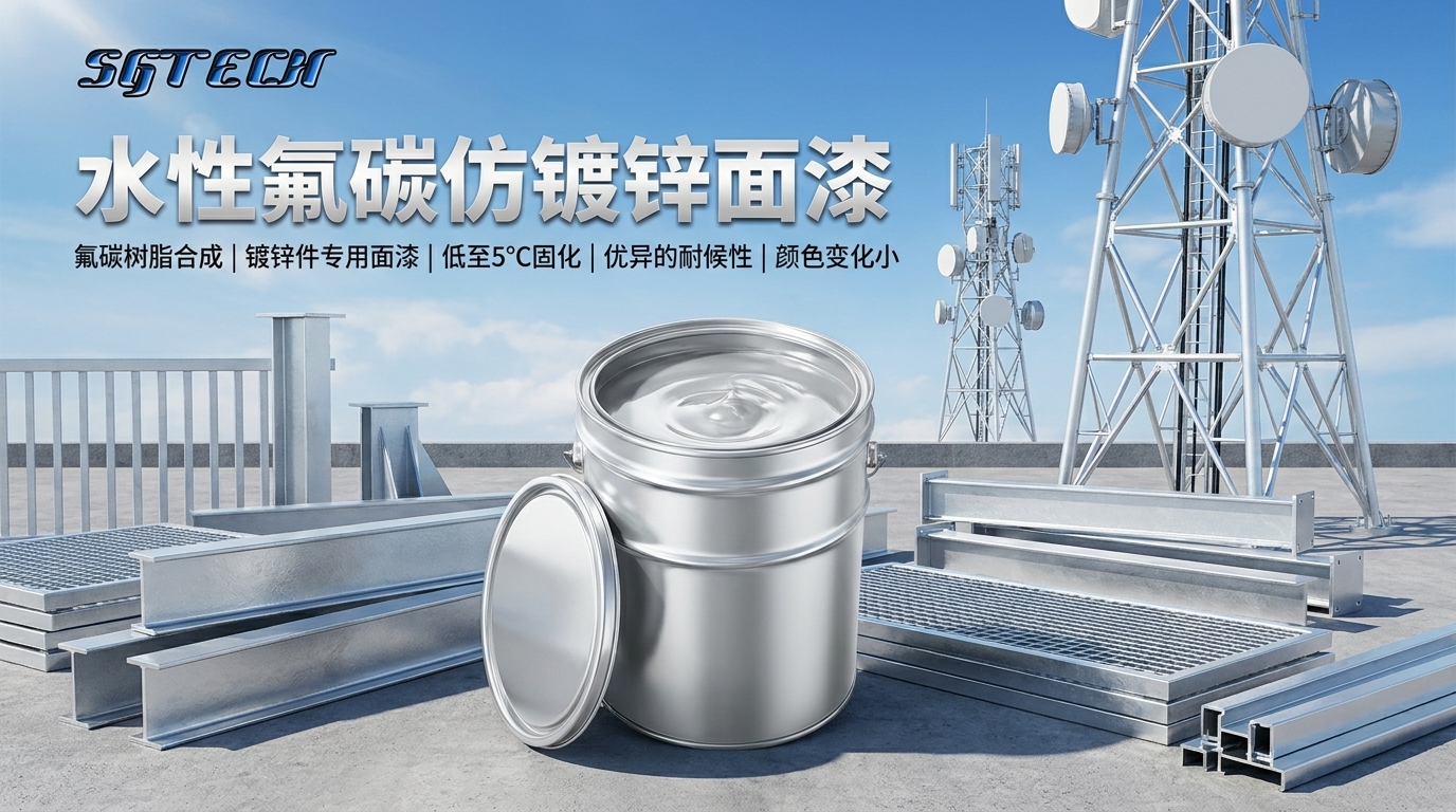 水性氟碳仿镀锌面漆(银白色)